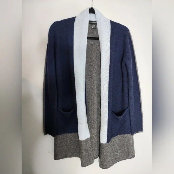 Cashmere Cashmere open color block cardigan size S 100%cashmere NWOT - Picture 8 of 12
